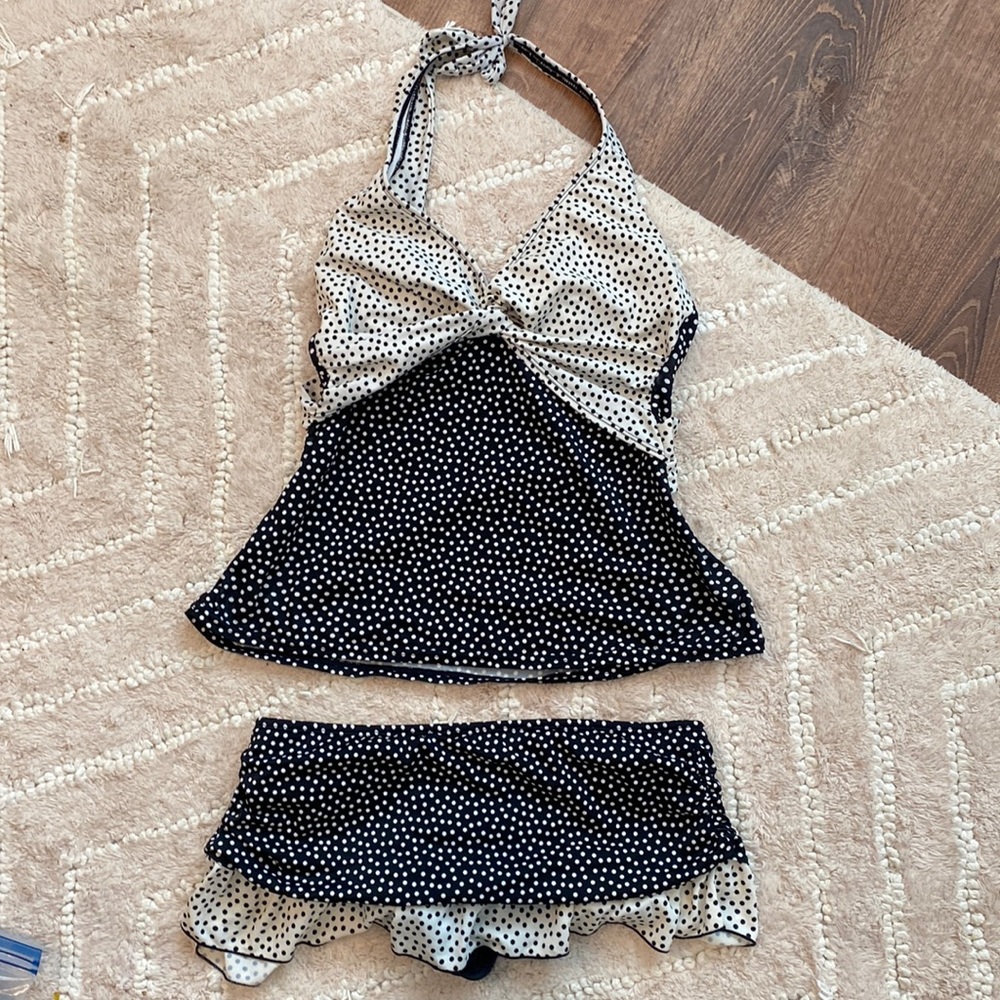 Tankini and skirt swim set
